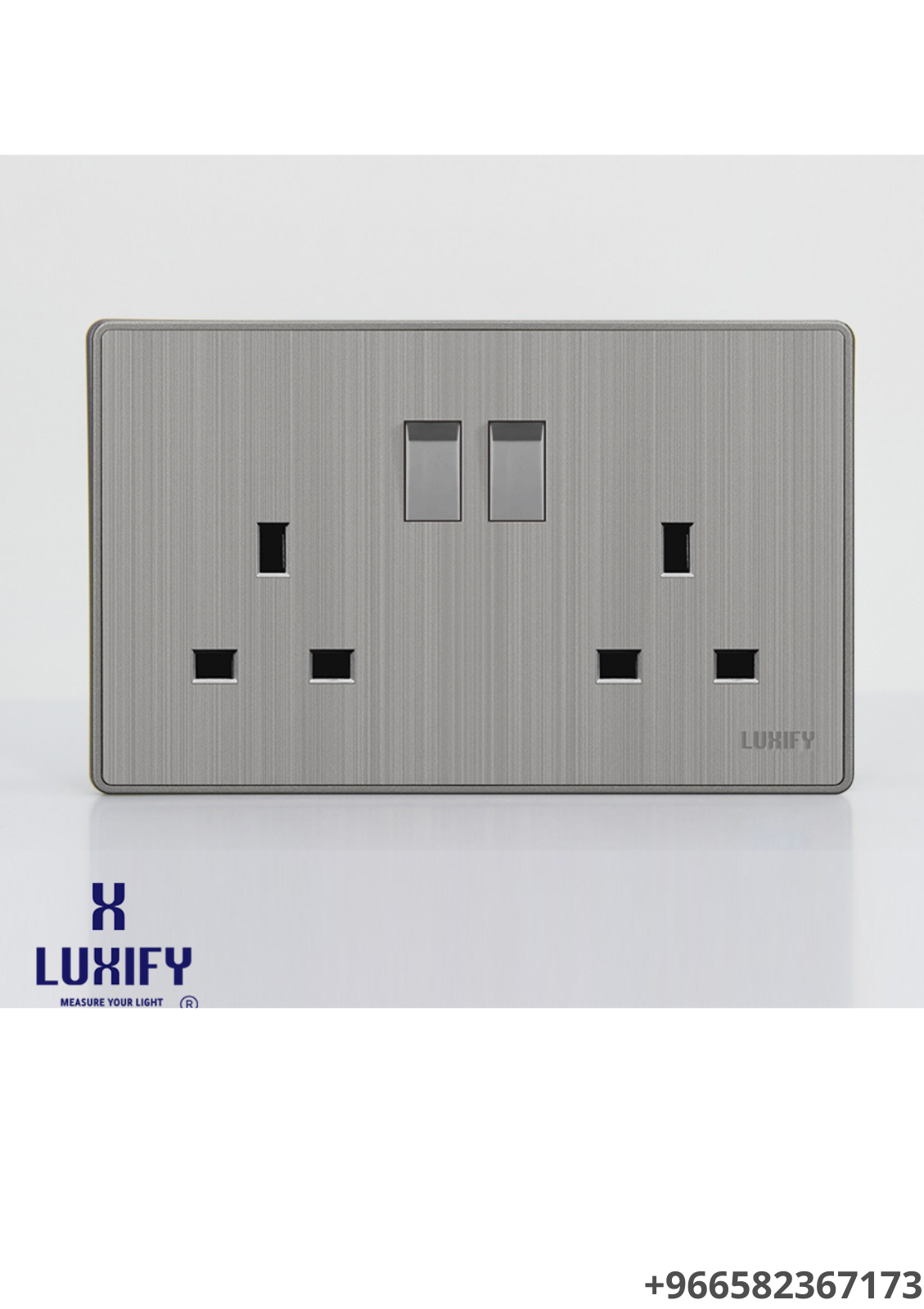 فيش 13 أمبير مجوز سلفر LUXIFY