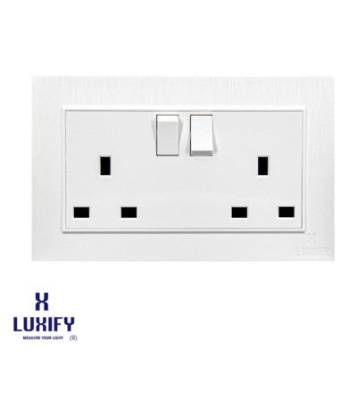 فيش 13 أمبير مجوز أبيض LUXIFY