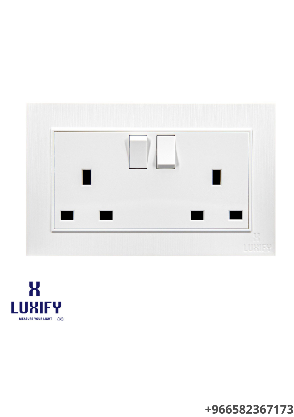 فيش 13 أمبير مجوز أبيض LUXIFY