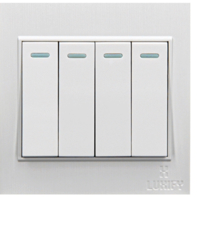 مفتاح دركسون رباعي ابيض LUXIFY