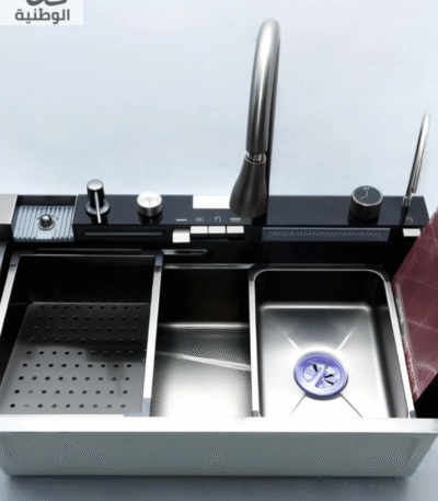 مجلى مطبخ ستانلس بخلاط مدمج – الحل المتكامل لأناقة المطبخ