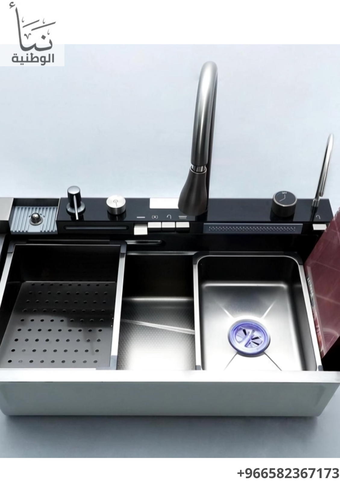 مجلى مطبخ ستانلس بخلاط مدمج – الحل المتكامل لأناقة المطبخ